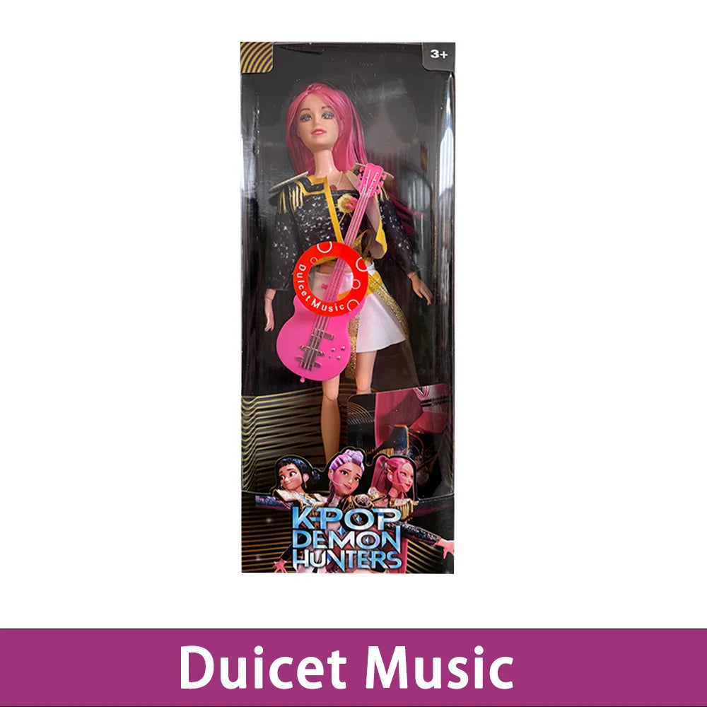 2025 NEW High Quality Shaped Anime 30CM K-Pop Demon Hunters Doll Vinyl Toy Rumi Mira Zoey Birthday Surprise Gift For Girls