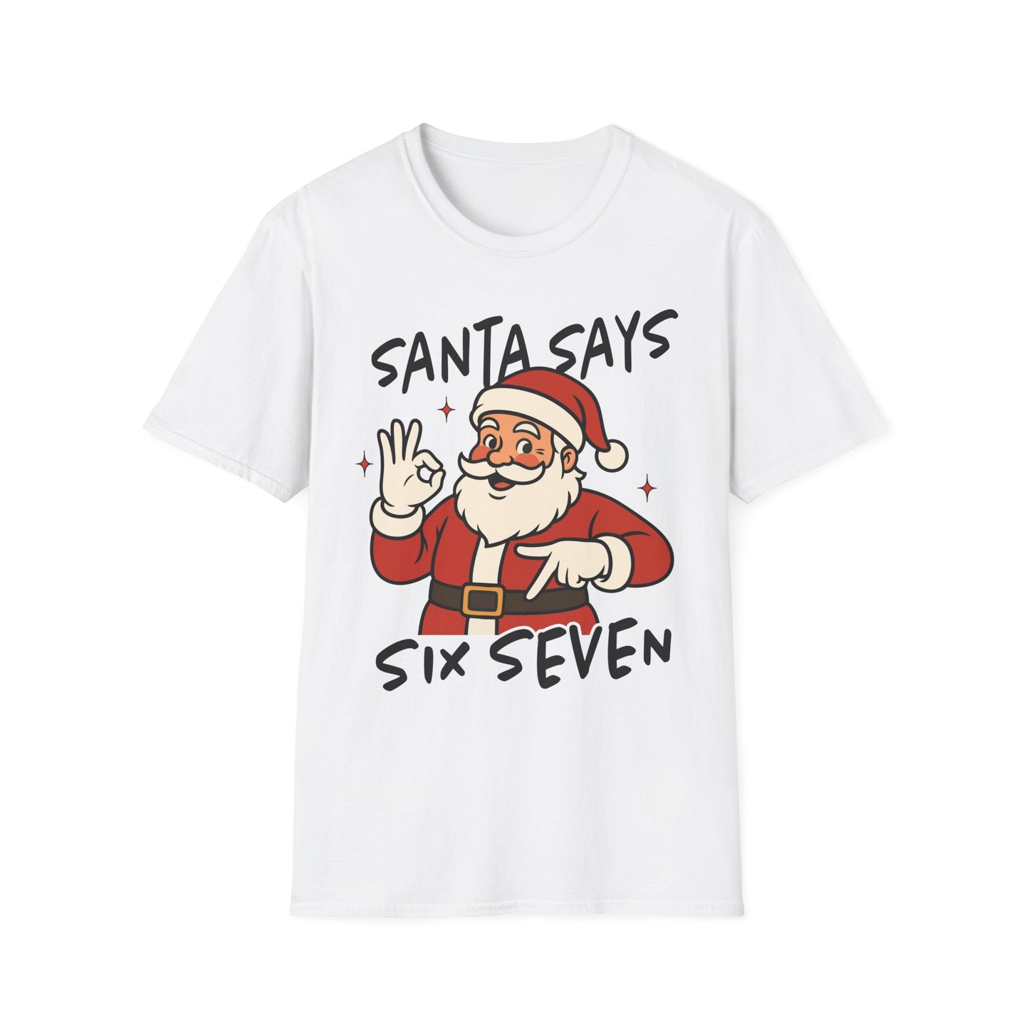Christmas Santa T-Shirt, Holiday Gift, Unisex Tee, Festive Apparel, Merry Christmas 2025 Tee, Fun Santa Design