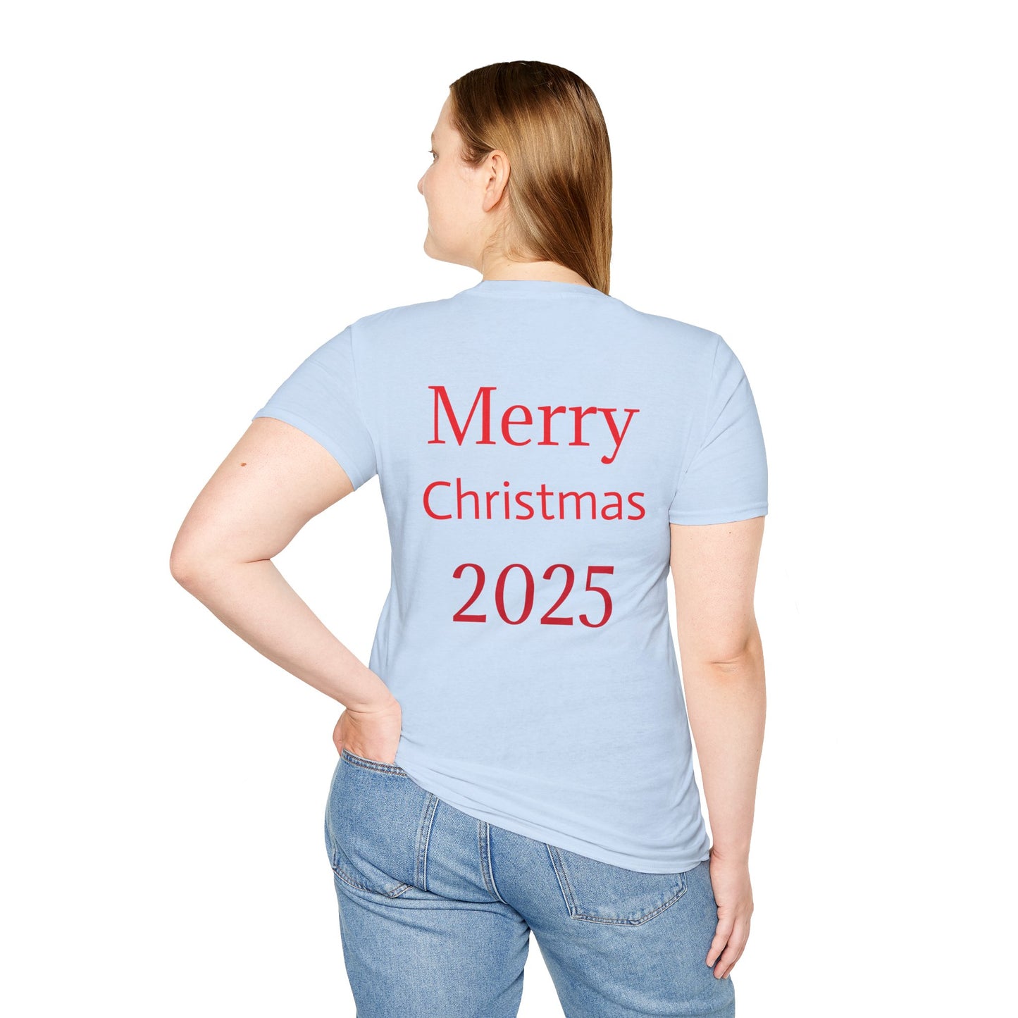 Christmas Santa T-Shirt, Holiday Gift, Unisex Tee, Festive Apparel, Merry Christmas 2025 Tee, Fun Santa Design