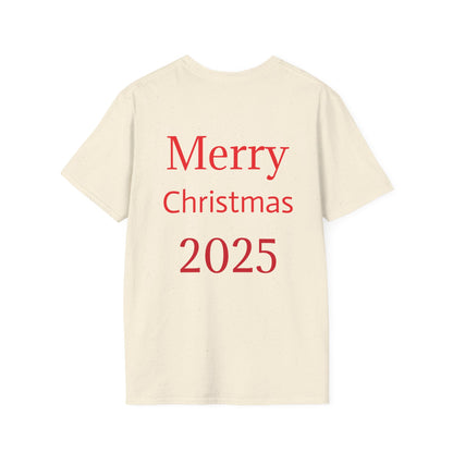Christmas Santa T-Shirt, Holiday Gift, Unisex Tee, Festive Apparel, Merry Christmas 2025 Tee, Fun Santa Design