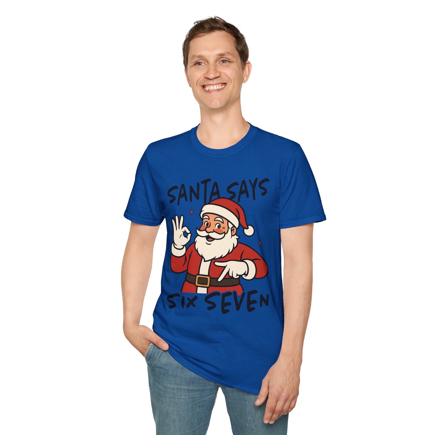 Christmas Santa T-Shirt, Holiday Gift, Unisex Tee, Festive Apparel, Merry Christmas 2025 Tee, Fun Santa Design