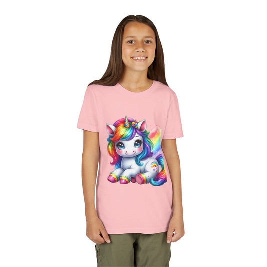 Colorful Unicorn Youth Tee, Whimsical Rainbow Shirt for Kids, Party Gift, Unicorn Lover Apparel, Summer Fun T-Shirt