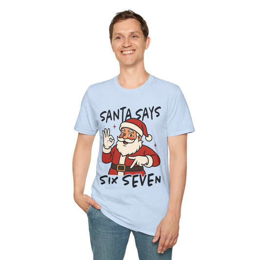 Christmas Santa T-Shirt, Holiday Gift, Unisex Tee, Festive Apparel, Merry Christmas 2025 Tee, Fun Santa Design