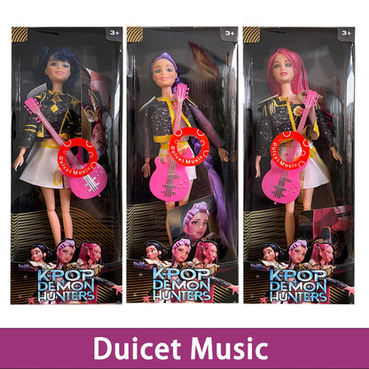 2025 NEW High Quality Shaped Anime 30CM K-Pop Demon Hunters Doll Vinyl Toy Rumi Mira Zoey Birthday Surprise Gift For Girls