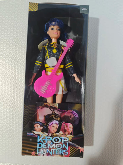 2025 NEW High Quality Shaped Anime 30CM K-Pop Demon Hunters Doll Vinyl Toy Rumi Mira Zoey Birthday Surprise Gift For Girls