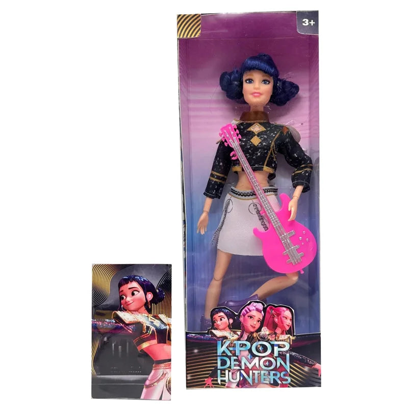 2025 NEW High Quality Shaped Anime 30CM K-Pop Demon Hunters Doll Vinyl Toy Rumi Mira Zoey Birthday Surprise Gift For Girls