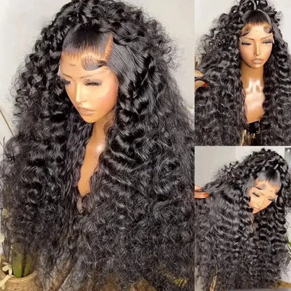 Botisi Glueless Ready To Wear Curly Wigs Deep Wave Wigs 5x5 Hd Lace Closure Water Wave 4x4 Closure Human Hair Wig Wear And Go
